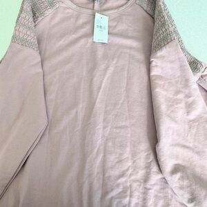 Lane Bryant Blush Pink Tee